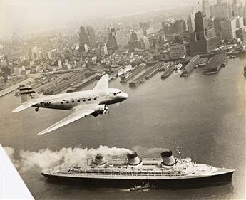 (NYC HARBOR AND THE EAST RIVER) A selection of approximately 46 ship and boat press photographs from New York City.